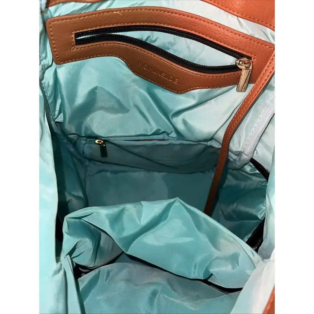 MOMINSIDE Diaper Bag Backpack, Diaper Bags Baby Diaper Bag 13 Pockets Leather...